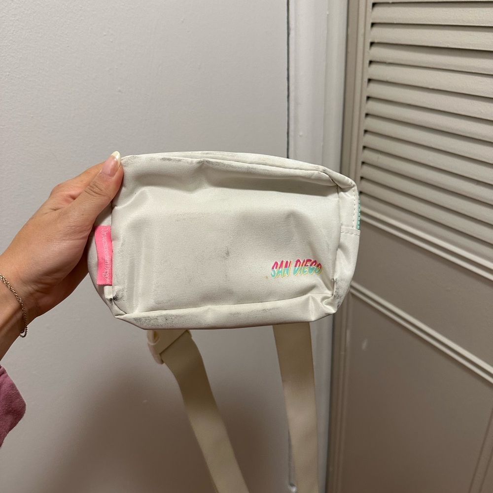 White and Pink Women's Bag